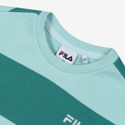 Fila Striped One-on-one - Tytön Poolopaita - Vihreä | FI-25995